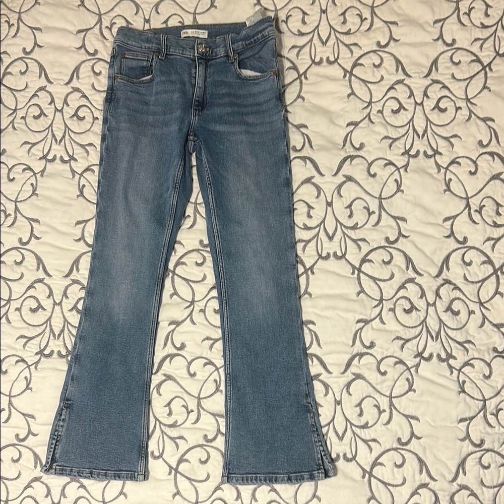 Zara Light Blue Flare Jeans